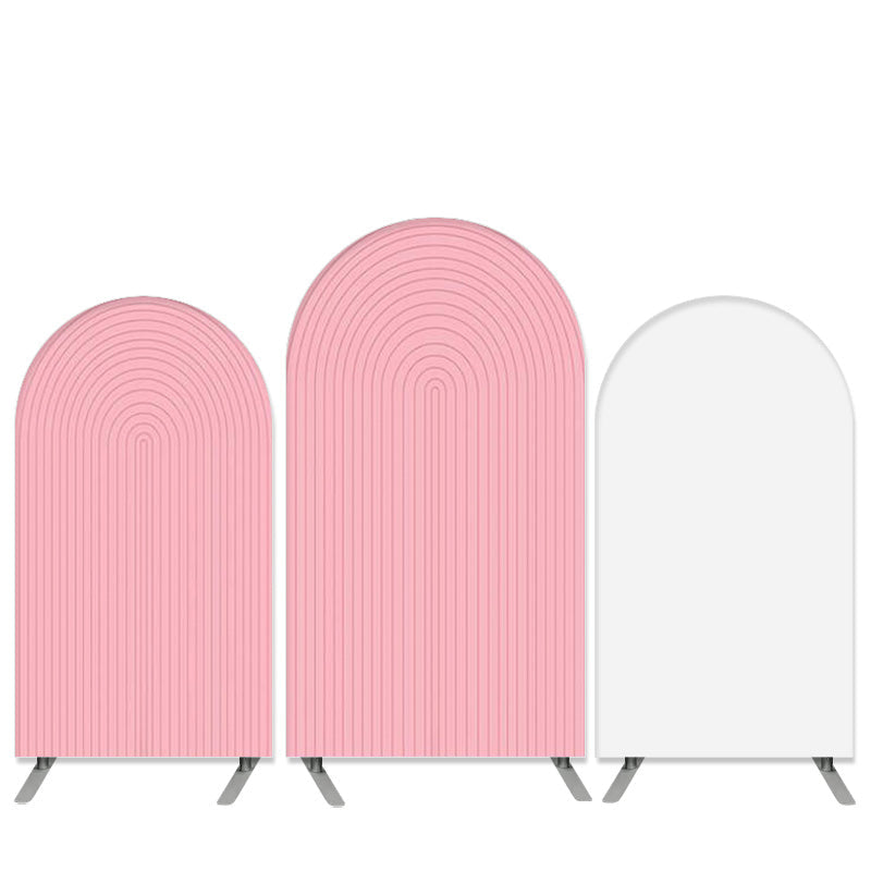 Aperturee Elegant Nude Ripple Arch Backdrop Kit