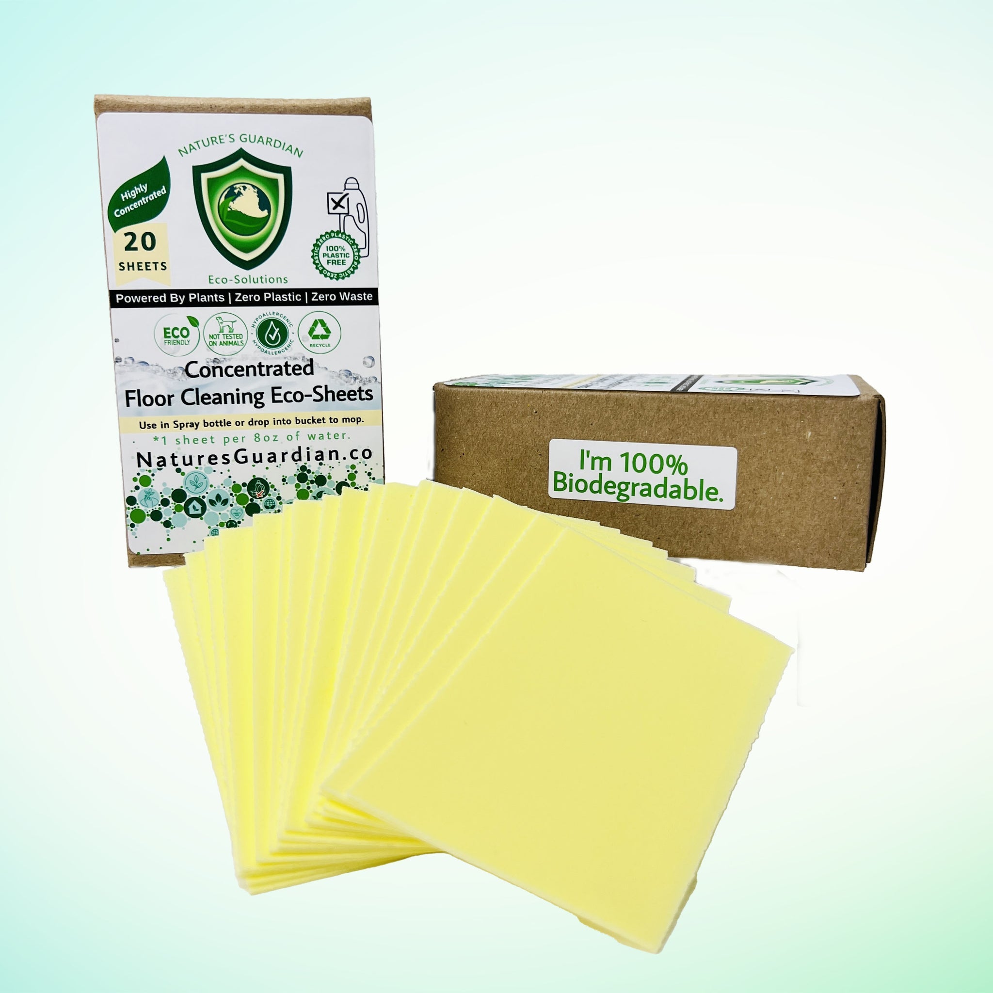Concentrated Eco-Sheets for Cleaning