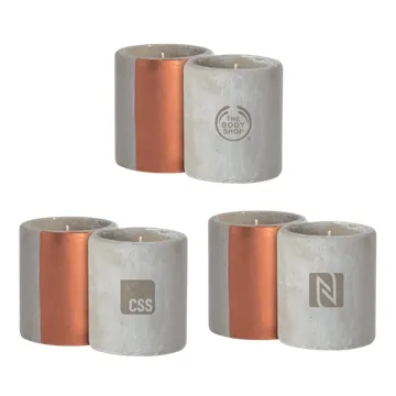 Customized Aurora Concrete Candle 12 oz