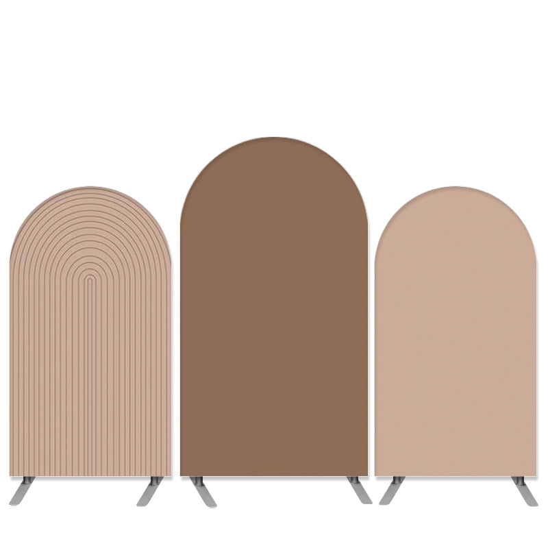 Custom Khaki Birthday Arch Backdrop Kit