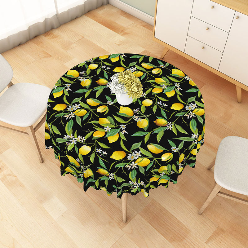 Floral Round Tablecloth for Summer