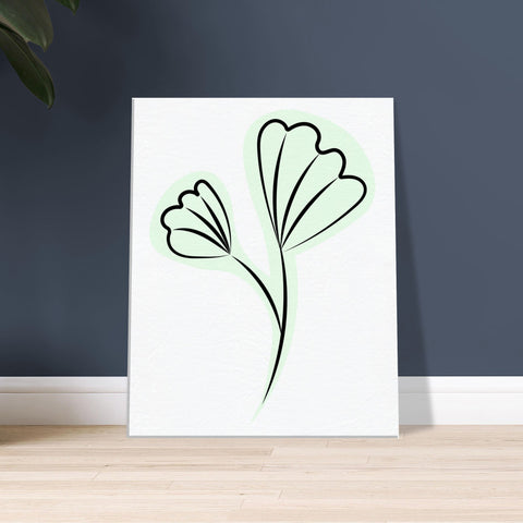 Graceful Greens Floral Canvas Art