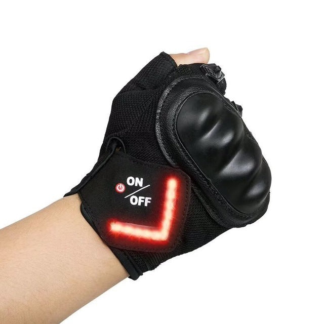 LED Induction Turn Signal Gloves