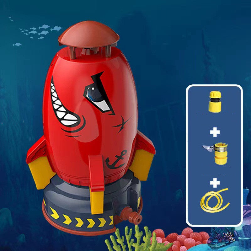 Outdoor Rocket Water Pressure Sprinkler Toy
