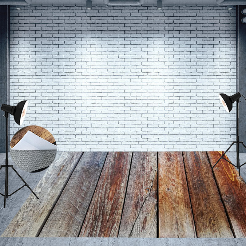 Rustic Peeling Paint Floor Backdrop