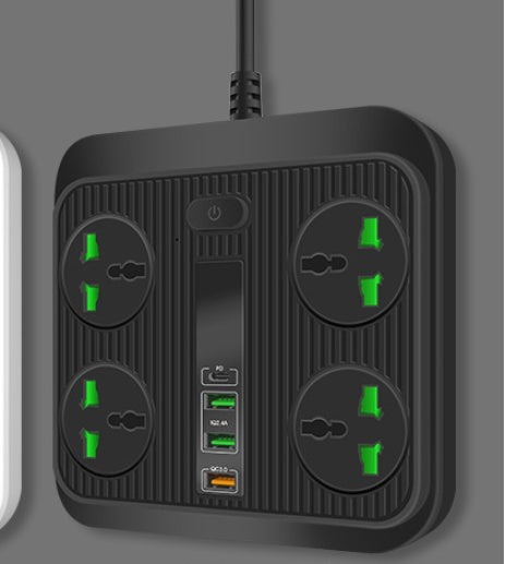 Smart Power Strip with Quick Charge USB