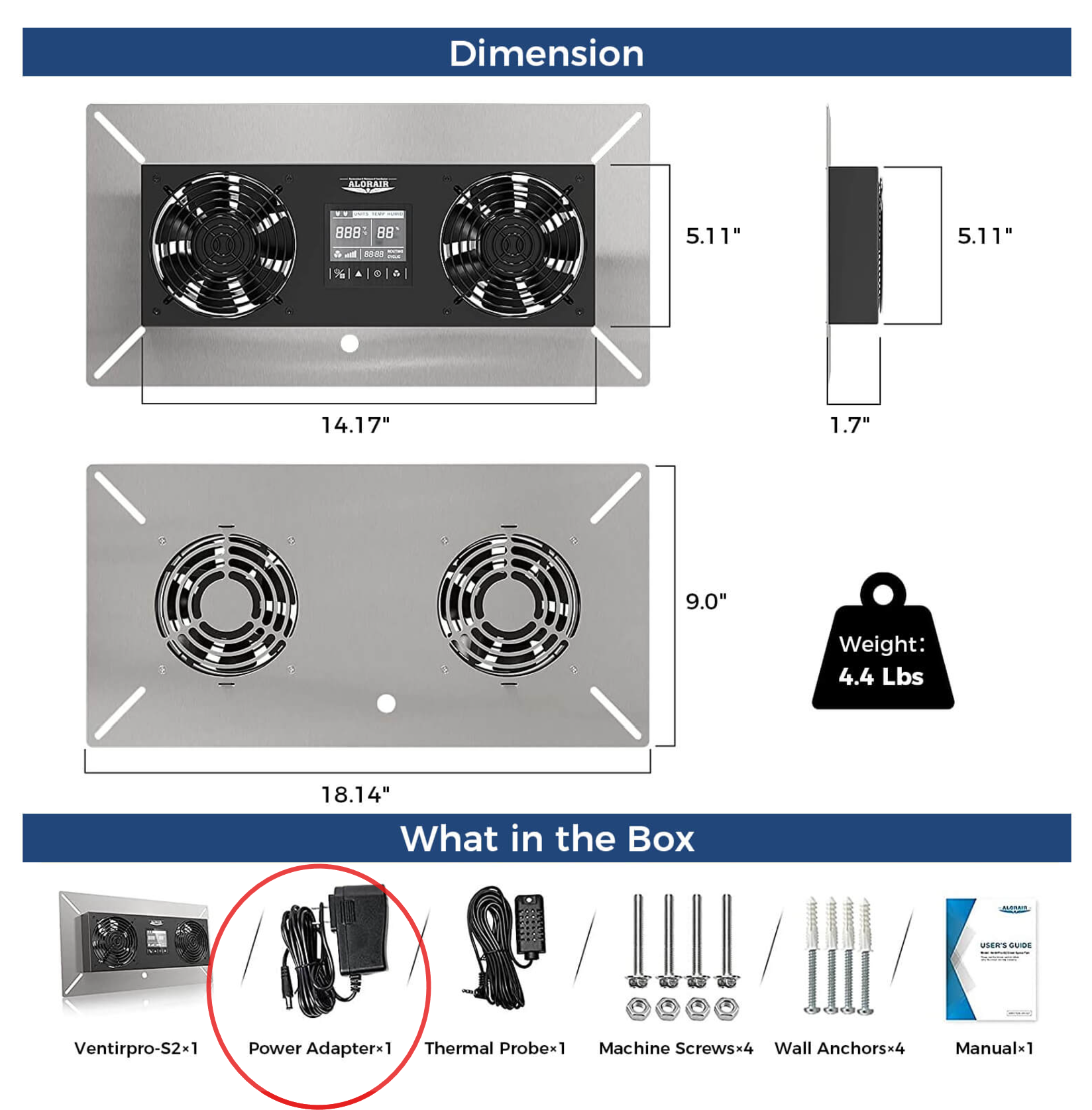 VentirPro-S2 Power Supply Adapter