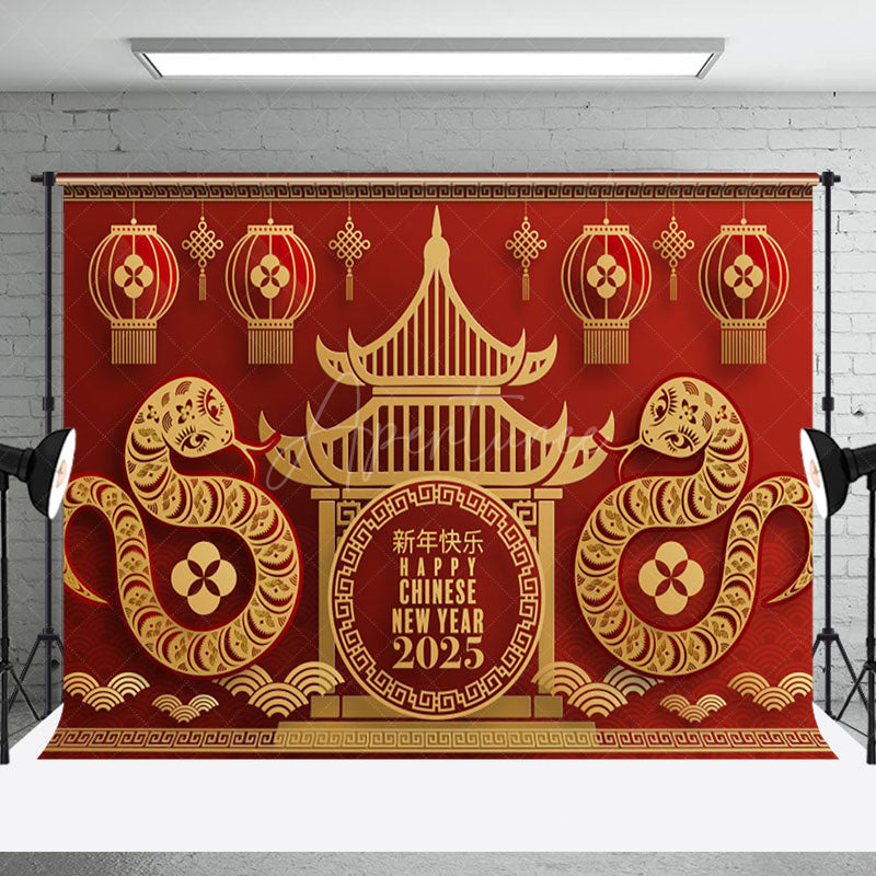 Zodiac Snake New Year Backdrop